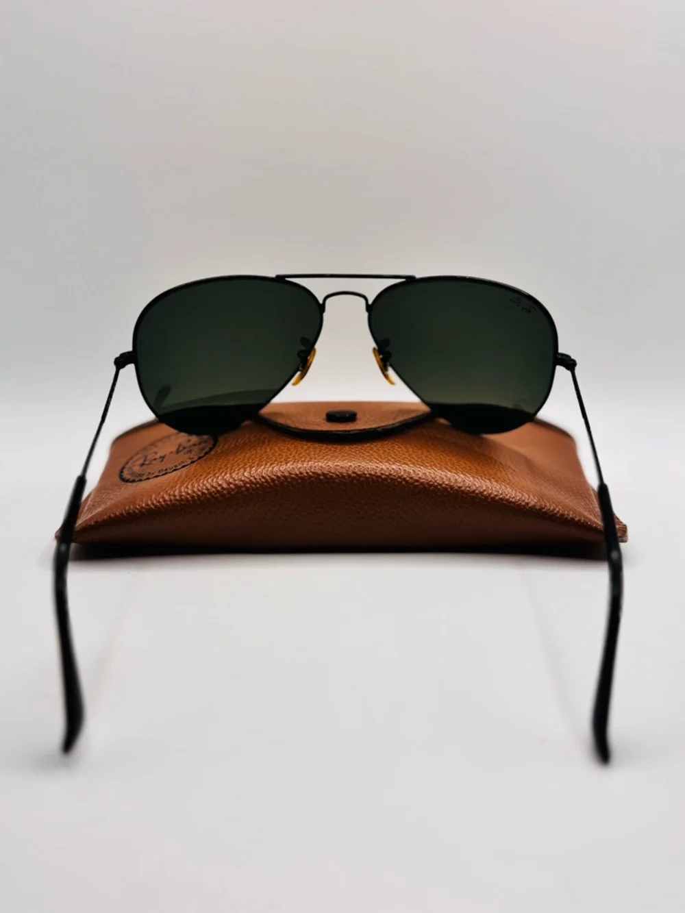 Vintage Ray-Ban Aviator RB3025 Sunglasses w/ Case & 2000 Purchase Docs